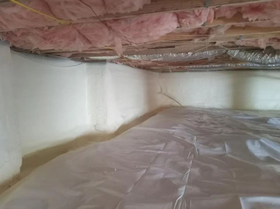 Crawl space encapsulation with closed-cell spray foam for Roof Leak Repair in Manhattan Beach
